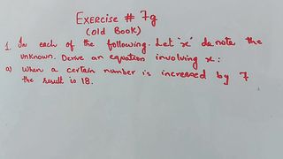 Algebra | LINEAR EQUATION | Exercise  7g | Oxford old Edition| 7g|