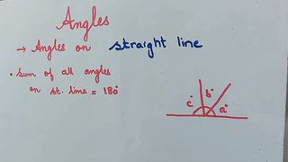 Angles On Straight Line | Grade 5 | Finding Valu3 Of Unknown Angles| Discover Maths |
