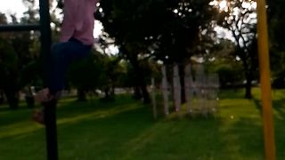 Enjoying at park
