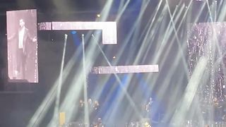 Serbian singer in the Zagreb Arena. Aco Pejović