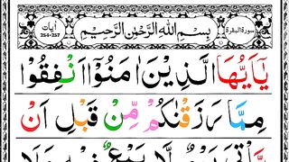 Surah Al Baqarah Ruku 34 Panipati Voice [Surah Baqarah Verses 254-257] Ayatul Kursi Ki Tilawat.