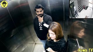 Disturbing a girl in Lift  Social Experiment
