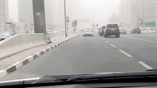 Solo Drive - Sand Storm in Dubai #shorts #trending #dubai