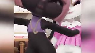Dancing cat making voice of MEOW
