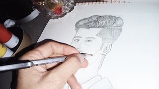 Boy face sckatch step by step|East drawing for biggners