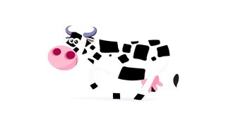 Cow Kids Cartoon