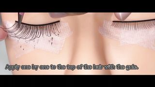 How apply eyelashes|how to learn eyelashes.