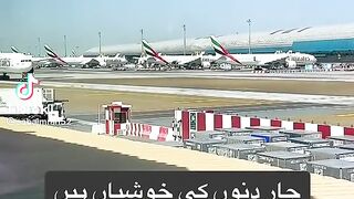 Dubai  very good  airport  enjoy  full masti view