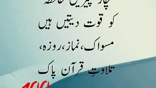 چار چیزیں حافظہ کو قوت دیتیں ہیں