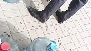 everyone is standing for water