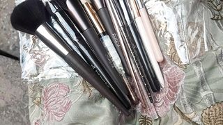 Makeup brushes...