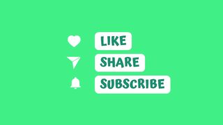 Like Share Subscribe Green Screen