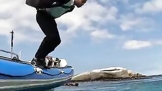 Ride a bike underwater