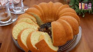 A wonderful and economical cake with only two eggs, without milk or butter, in the easiest way!