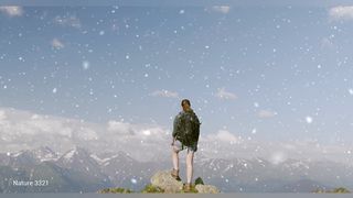 Relaxing in winter with Nature