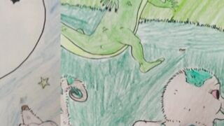 Beautiful colors of cartoon