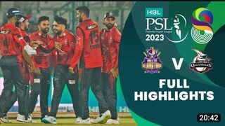 Full Highlights ｜ Quetta Gladiators vs Lahore Qalandars ｜ Match 10 ｜ HBL PSL 8 ｜ MI2T