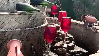 Винный водопад в Молдове