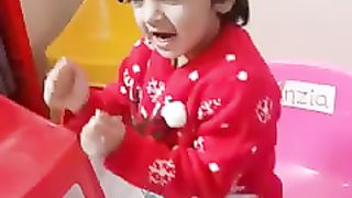 Sara loves singing with her free play