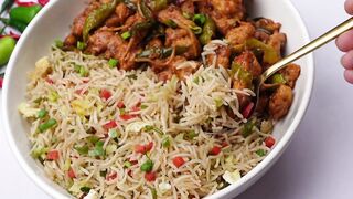 Chicken Chilli Dry With Fried Rice