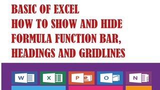 How to show and Hide Formula Bar in Excel