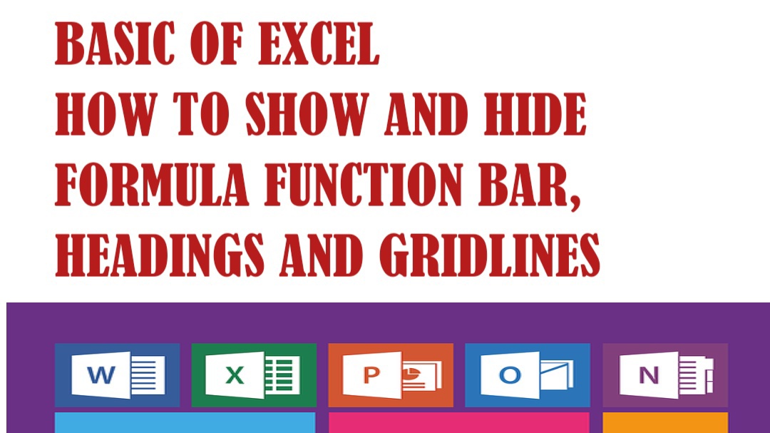 How to show and Hide Formula Bar in Excel Febspot