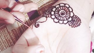 Beautiful front hand mehndi design #ARTCrafts