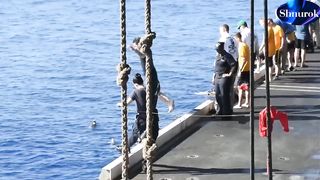 Look soon!Why Navy Sailors STOPPED Jumping Off Aircraft Carrier Flight Decks. Video 2023