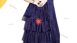 STELLACOUTURE Indian/Pakistani Ready to wear Ruffle NET Lehenga Choli for Women