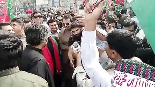 Focal person Jail Bharo Tehreek Ejaz Ch reached Chairing cross.