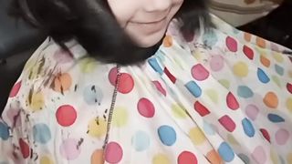 Little girl beautiful haircut