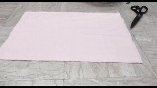 Baby Boy Stylish and Simple Side Cut Kurta Cutting and Stitching_Side Placket with Dori