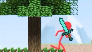 Stickman vs Minecraft
