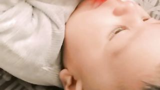 Baby playing with toy