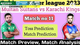 Multan vs Karachi mach no11 100% tipss big jecpot mach