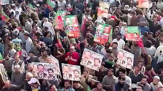 ‏‎#جیل_بھرو تحریک میں گرفتاری دینے کیلئے آنیوالے شہریوں کے لاہور  کے مناظر