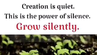 GROW SILENTLY...