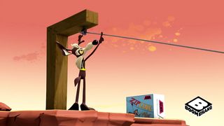 Coyote's Zipline Trap Looney Tunes Boomerang UK