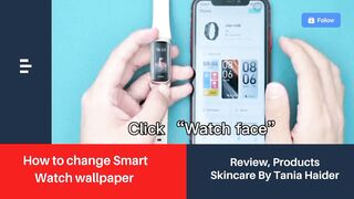 How to change the smartwatch wallpaper? #reels #gadgets #smart #watch
