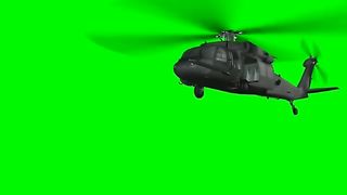 Green screen hellicopter