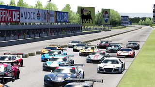 Bugatti Chiron vs  GT3 Racing Cars at Monza Full Course_3