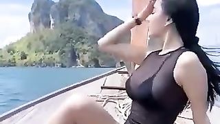 Beautiful Chinese Girl in hot shoot.