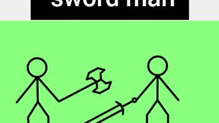 Stickman animation Axe man vs Sword man