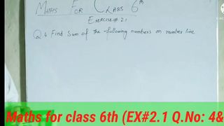 Math class 6 |Exercise 2.1| Q.No. 4&5@MathWithYaseen