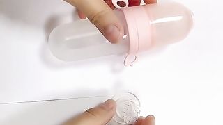 Newborn Food Feeding Eat Fruit Complementary Food Baby Bite Bag Feed Rice Cereal Spoon Silicone Pacifier Tool Baby Supplies