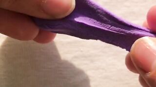 PURPLE FLOWER KEYCHAIN