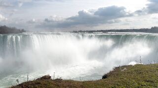 Top view of the beauty of the waterfall.