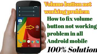 Volume button not working problem.