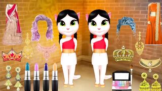TalkingTom Billu Two Dulhan ka Saddi ki Funny Makeup-- Video _cartoon video _chhotabheem