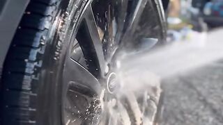 Cleaning a new Audi